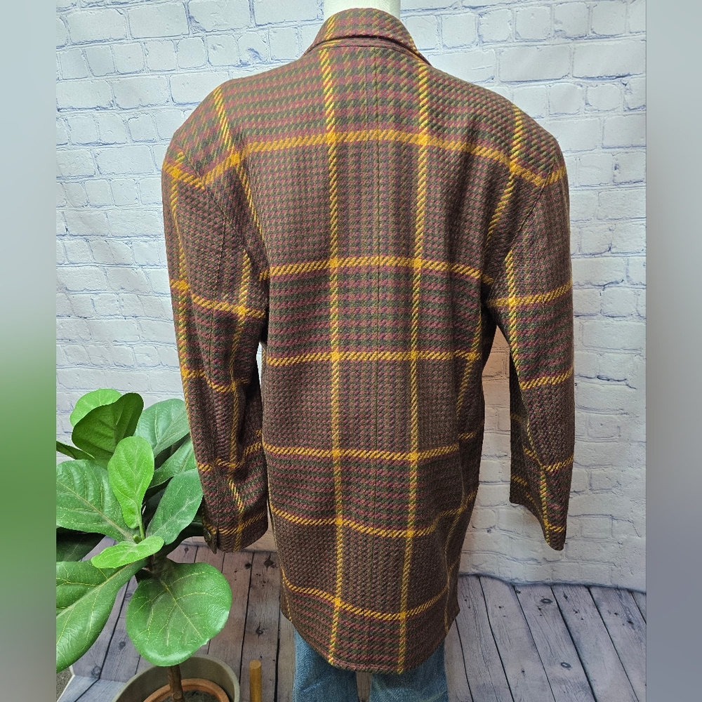 Linda Allard For Ellen Tracy 80s Plaid Blazer - Picture 5 of 10